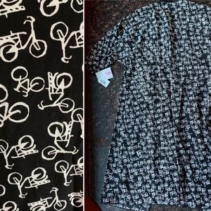 M. LuLaRoe SHIRLEY kimono duster. BICYCLE print